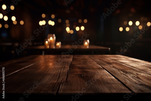 Gem  tliches Restaurant Holztische Kerzenlicht Stimmungsvolle Beleuchtung Inneneinrichtung Gastst  tte Rustikal Design Warme Atmosph  re