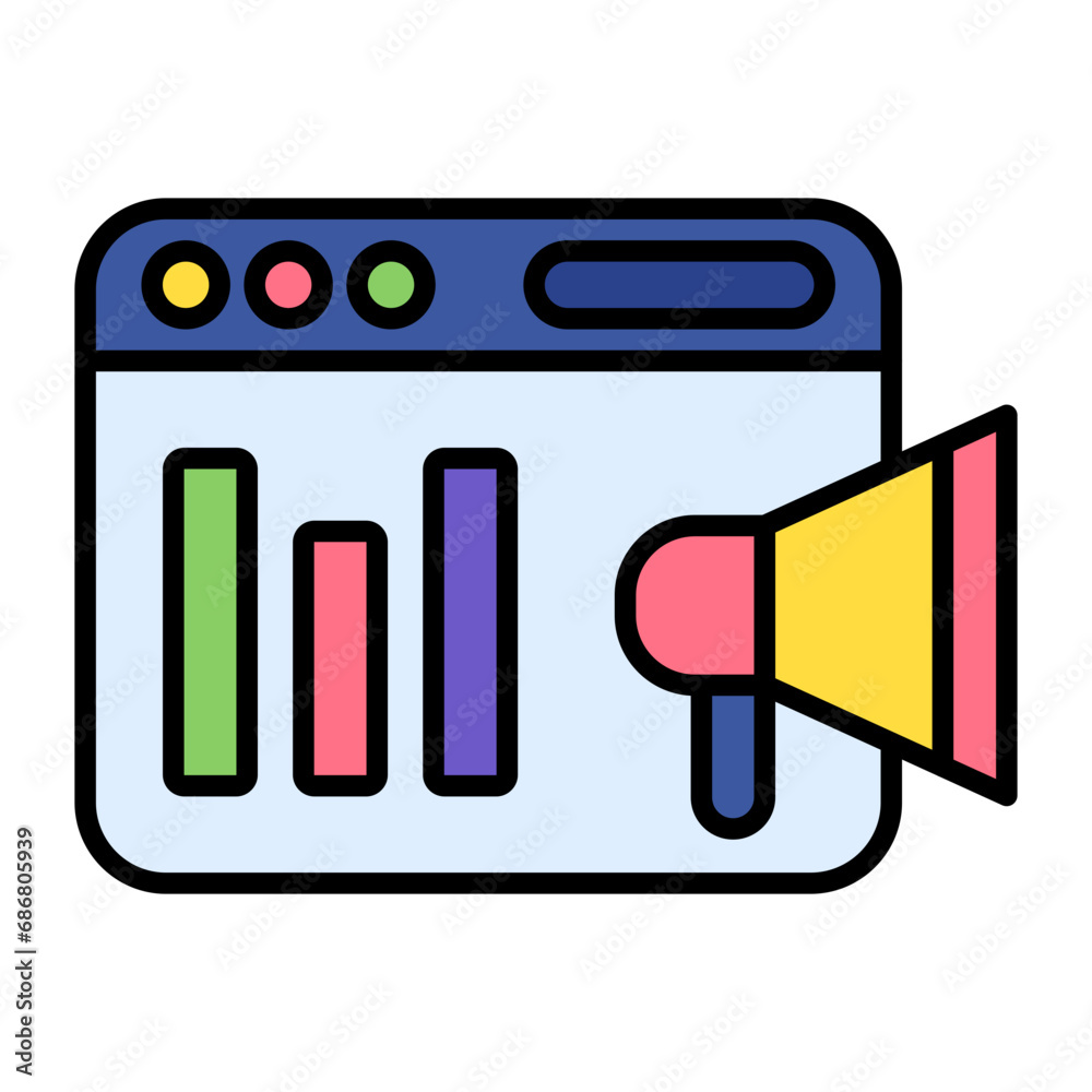 Average Position Flat Multicolor Icon Average Position Flat Multicolor Icon