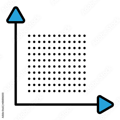Dots Per Inch Flat Multicolor Icon