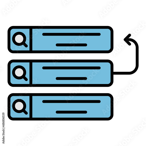 Backlog Flat Multicolor Icon
