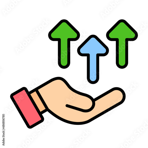 Productivity Flat Multicolor Icon