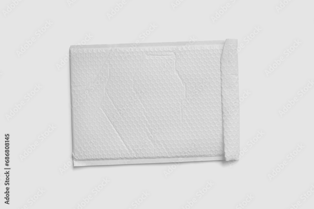 Plastic mail envelope on white background Plastic mail envelope on white background