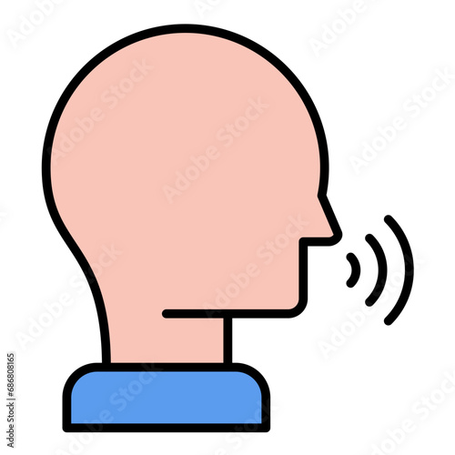 Gossip Flat Multicolor Icon