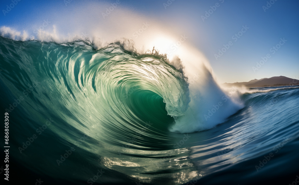 Big sea or ocean blue wave for surfing. Invigorating Sea Spray and Dynamic Surfing Moments for the Ultimate Coastal Experience and Water Sports Enthusiasts Big sea or ocean blue wave for surfing. Invigorating Sea Spray and Dynamic Surfing Moments for the Ultimate Coastal Experience and Water Sports Enthusiasts