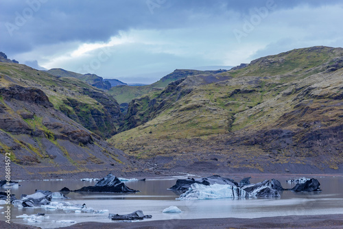 Fototapeta Naklejka Na Ścianę i Meble -  Solheimajokull glacier in southern Iceland