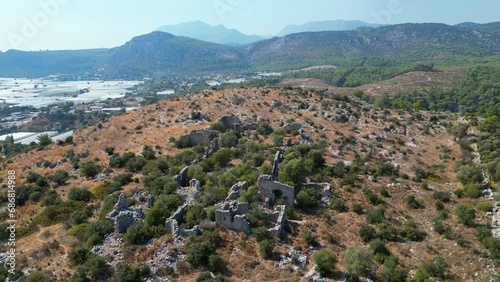 Xanthos ancient city, also referred to by scholars as Arna, its Lycian name, was an ancient city near the present-day village of Kınık, in Antalya Province, Turkey.  photo