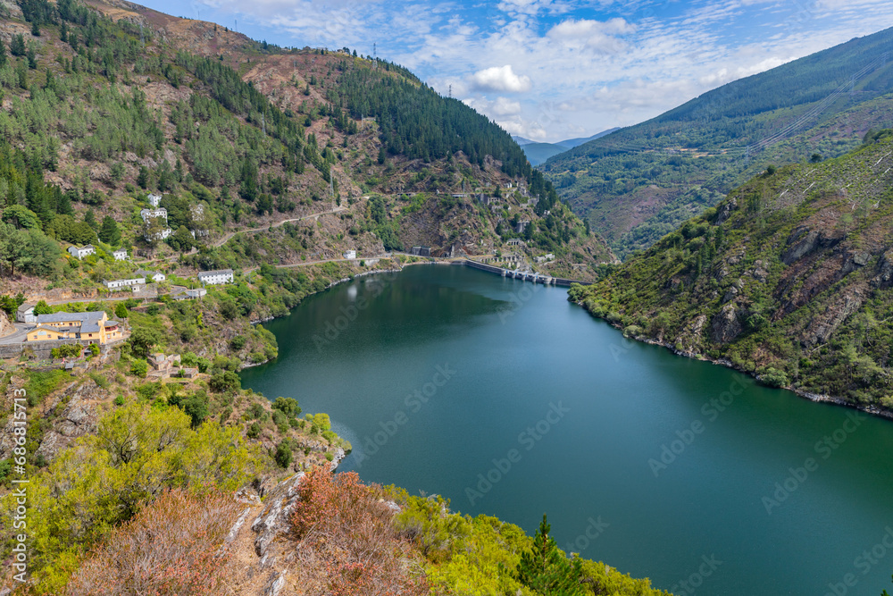 Water reservoir close to Grandas de Salime