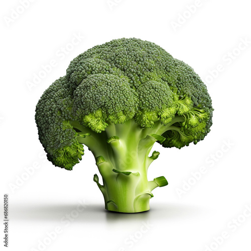 Photo of fresh green broccoli vegetable.