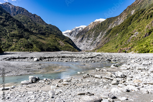 Franz Joseph Glacier on the west side of the South Island of New Zealand