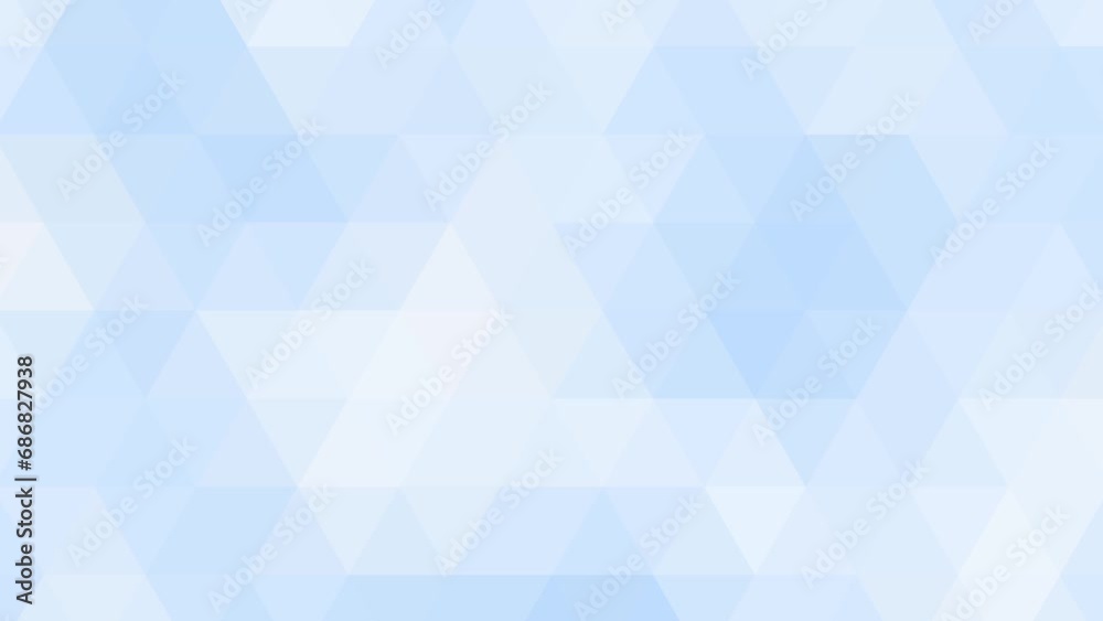 Triangles background with blue and white triangles as mosaic background with abstract shapes in blue and white color shades as futuristic background in polygonal style as light and cool colors of ice Triangles background with blue and white triangles as mosaic background with abstract shapes in blue and white color shades as futuristic background in polygonal style as light and cool colors of ice