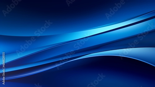 Blue abstract background with smooth lines. Vector illustration. Clip-art