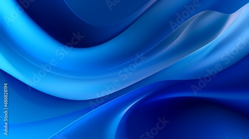 abstract blue background with smooth lines in it  3d render