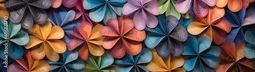 Kaleidoscopic pinwheels, ceaselessly rotating. photo