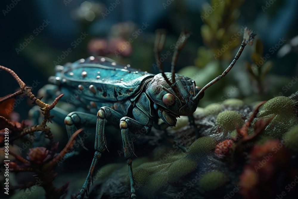 Fototapeta premium Stunning Alien Fauna Concept Design