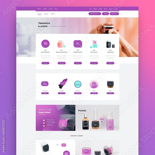 Design a mockup for an e-commerce website homepage that focuses on improving user experience and increasing conversions. Consider elements like navigation, product displays, and call-to-action buttons