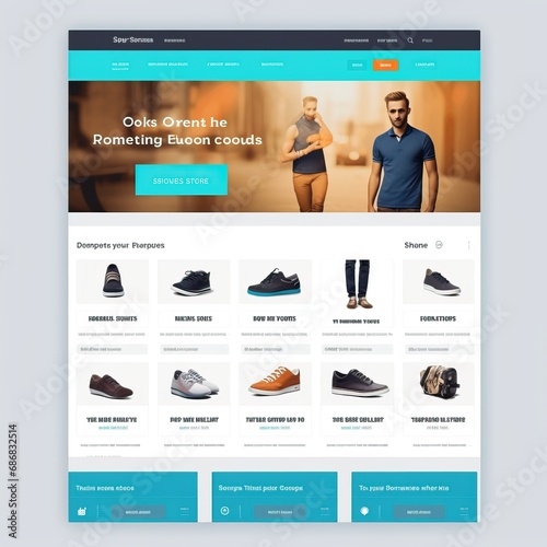 Design a mockup for an e-commerce website homepage that focuses on improving user experience and increasing conversions. Consider elements like navigation, product displays, and call-to-action buttons