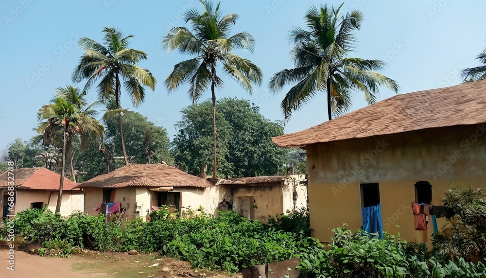 Fototapeta premium house in the village