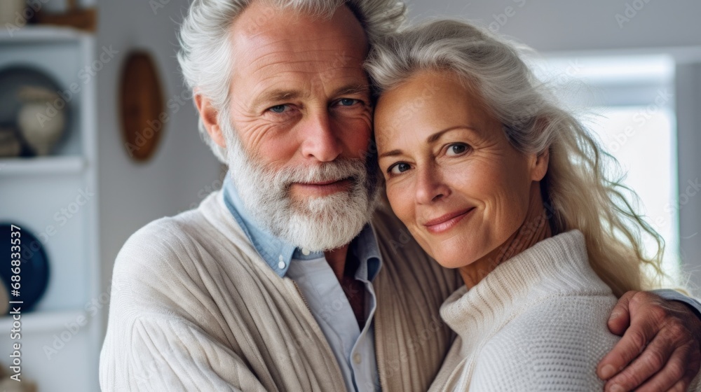 Trust and love portrayed in a home embrace. Trust and love portrayed in a home embrace.