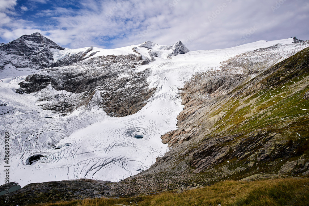 Glacier, Grossvendediger, Tyrol, Austria