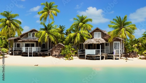 Fototapeta Naklejka Na Ścianę i Meble -  holiday paradise sea sand beach suitable as a background