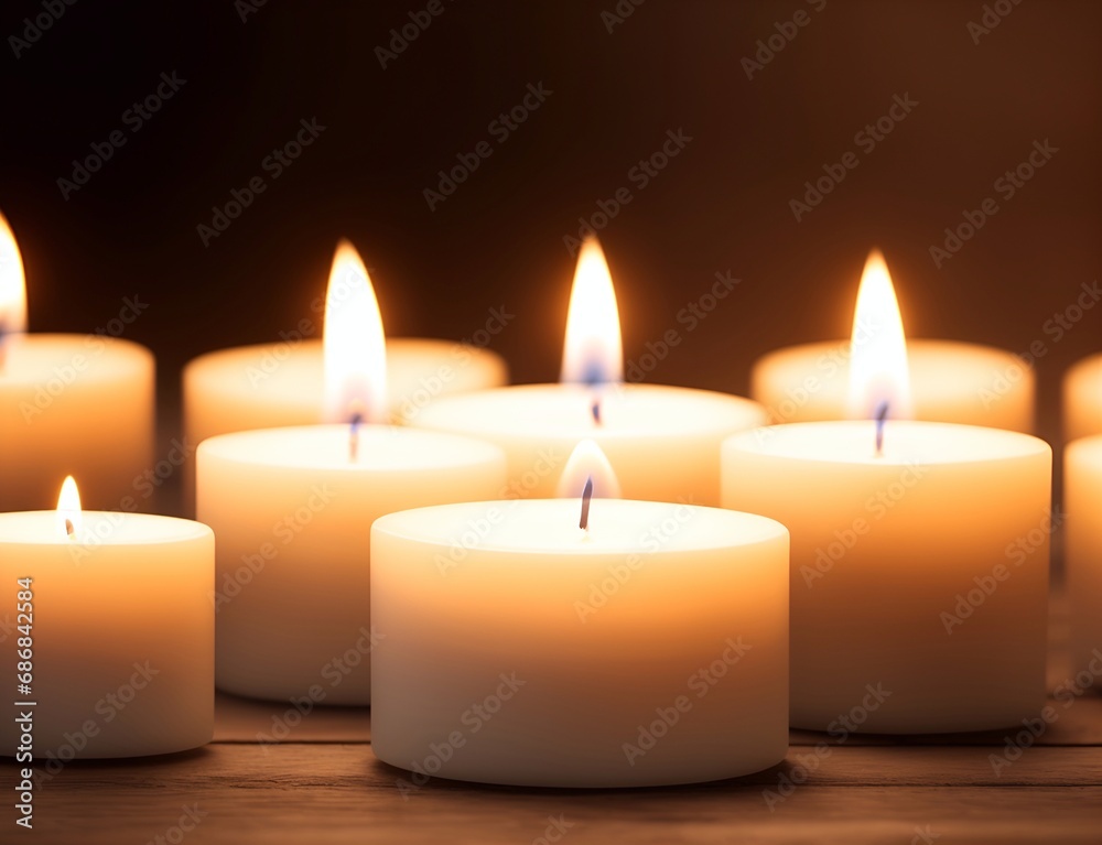 Candle light. Rememberance concept. AI generated illustration Candle light. Rememberance concept. AI generated illustration