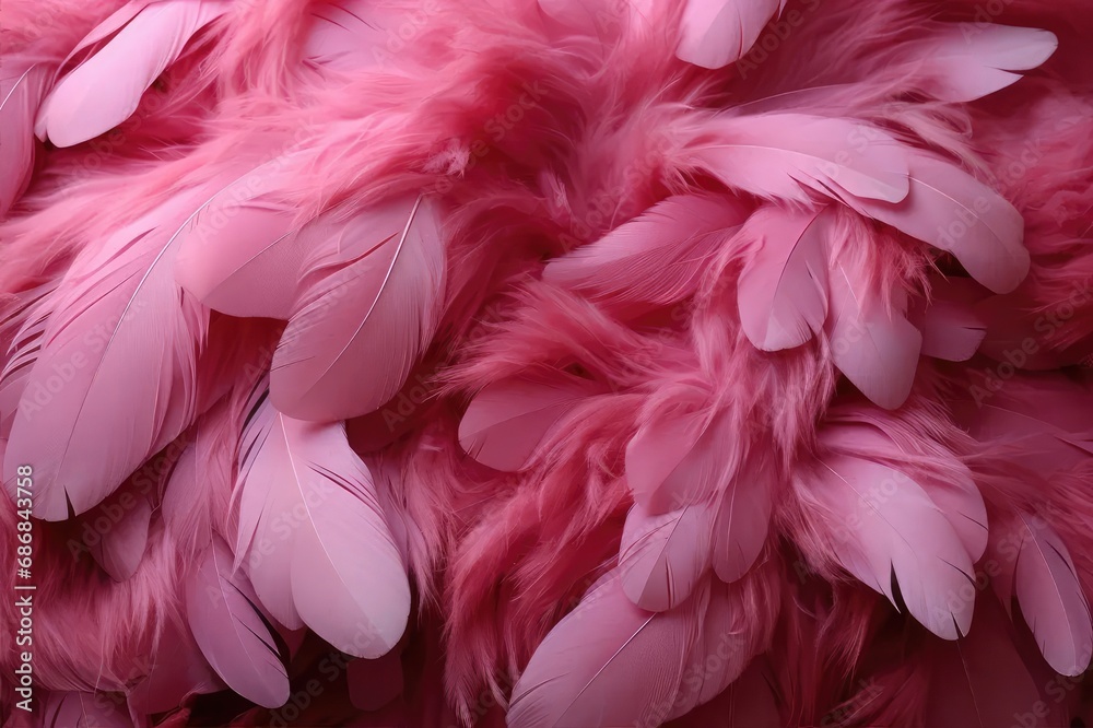 A dazzling backdrop of pink bird feathers is an inspiration for creativity. A dazzling backdrop of pink bird feathers is an inspiration for creativity.