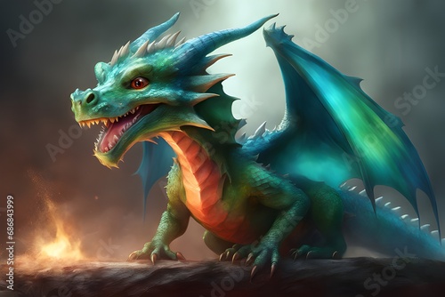 Dragon Illustration  Wallpaper