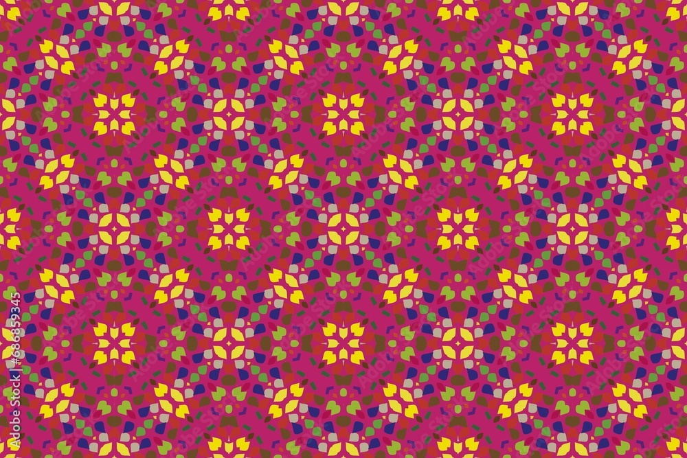 Abstract background.Indian, Arabic, Turkish style elements.Vintage card.
Seamless pattern.Perfect for fashion, textile design, cute themed fabric, on wall paper,wrapping paper and home decor.