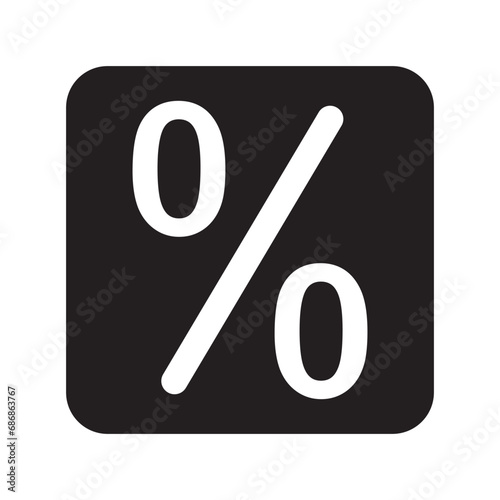 percent logo icon vector design template