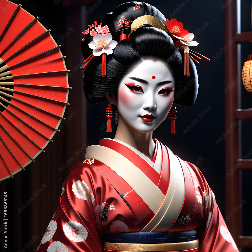 Graceful Artistry Embracing the Elegance of Geisha and Maiko, Japanese