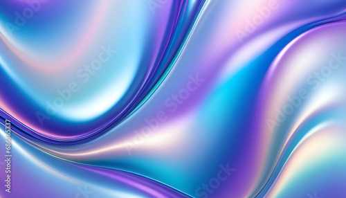 Shiny iridescent pearl wave background