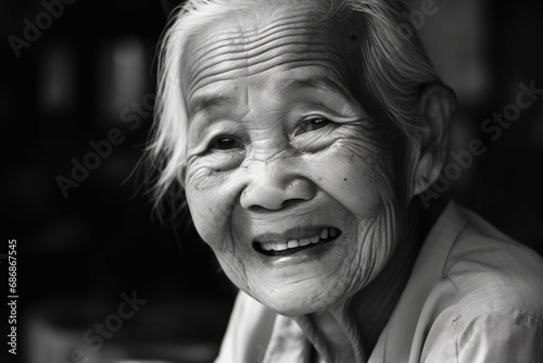 portrait of an elderly asian woman © Master-L