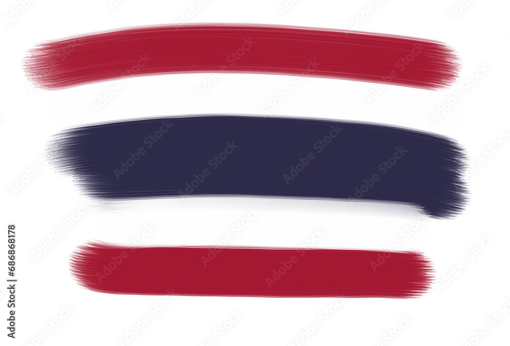 Obraz na plátně thailand flag with paint strokes