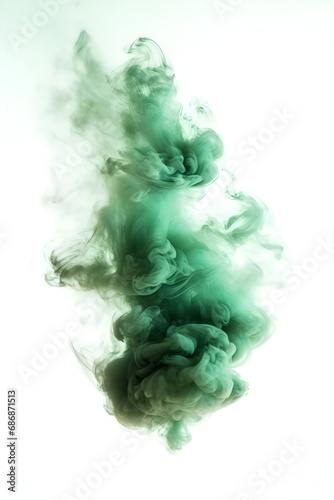 Green smoke flame