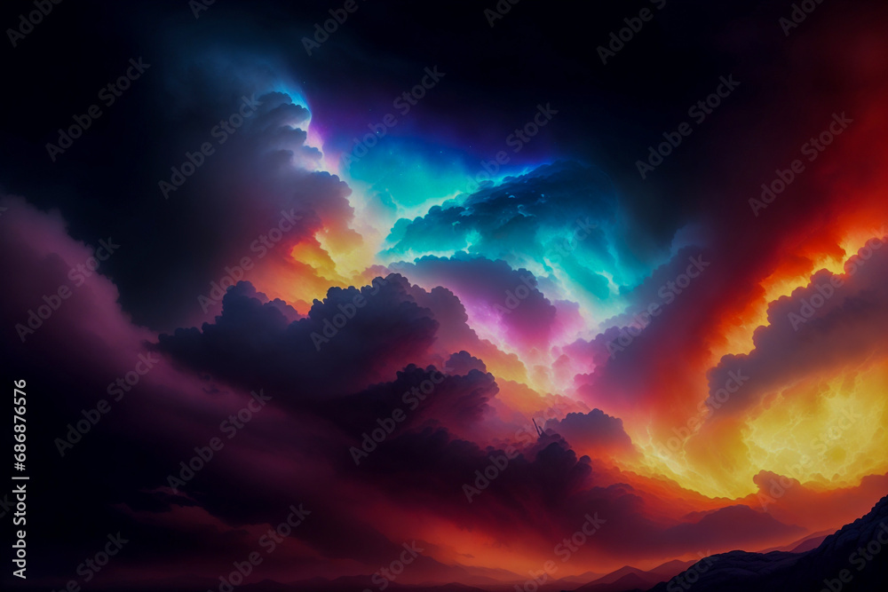 Fototapeta premium a beautiful picture, an abstraction, an illusion, something that does not exist in reality