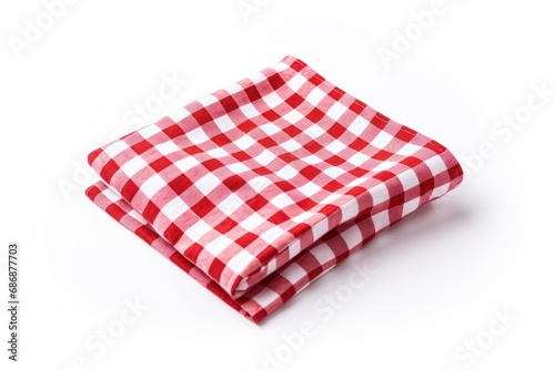 A single gingham isolated on white background