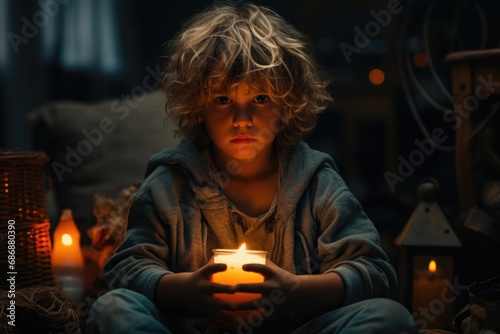 Blackout no electricity light, power outage, breakdown, electric, persona in absence of electricity with candle, problem, systemic accident in power system accompanied by mass disconnection of consum.