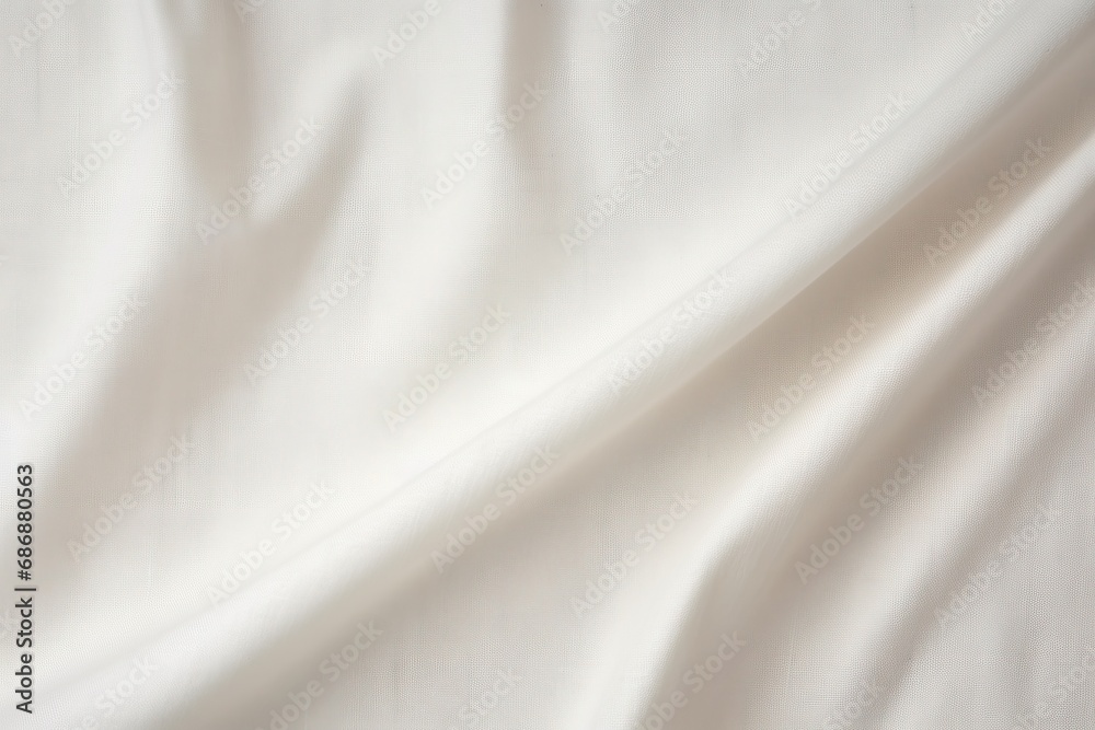 Thin white linen textile textured aesthetic background