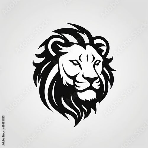 lion head illustration, lion head vector