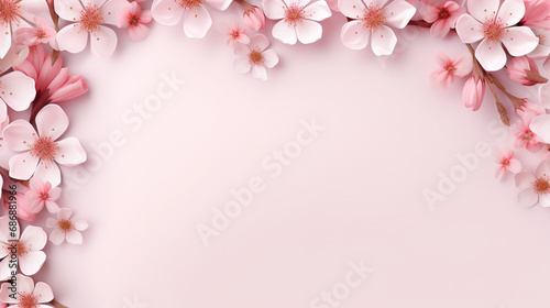 beautiful flower background with copyspace