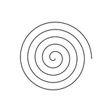 A simple spiral isolated on transparent background
