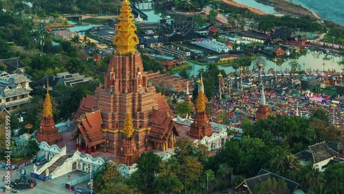 Dajinta Temple closeup timelapsing photo