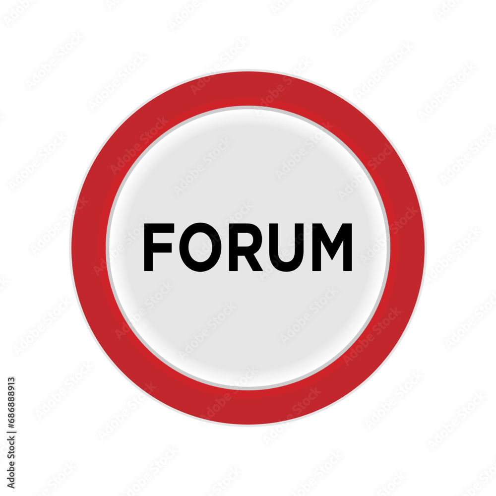 Forum Icon. Conversation or Discuss Symbol - Vector. Forum Icon. Conversation or Discuss Symbol - Vector.