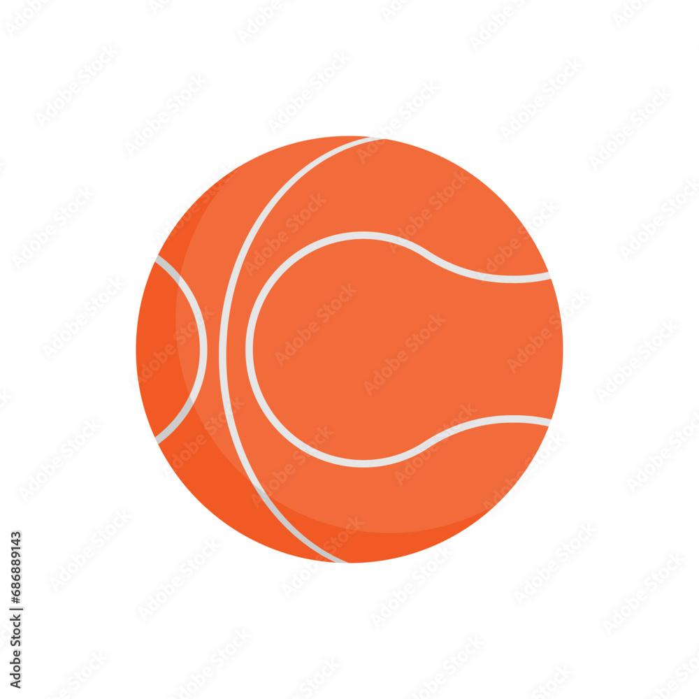 Basket Ball Icon. Popular Sport. Favorite Game Symbol for Design Elements, Websites, Presentation and Application - Vector.