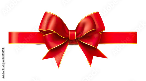 red and gold bow and ribbon