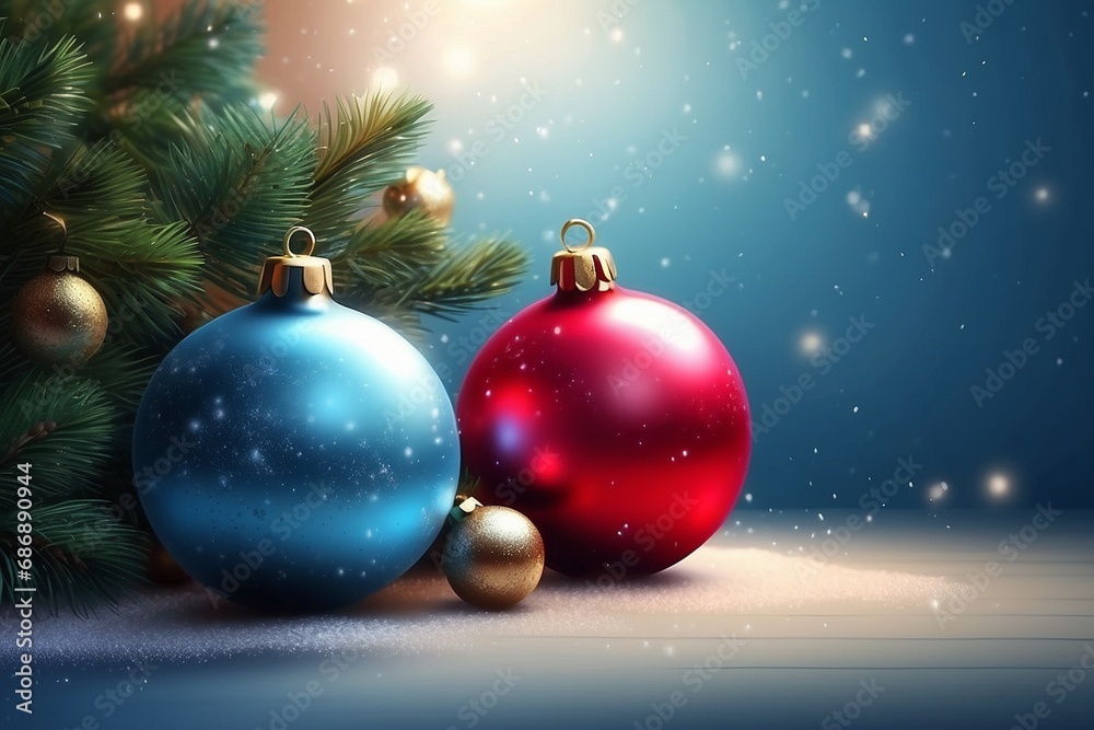 Realistic christmas background, digital art, Generative IA Realistic christmas background, digital art, Generative IA