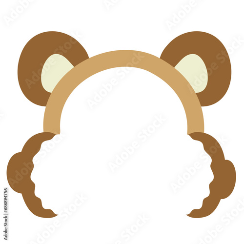 warm ears winter accessory vector Illustration 