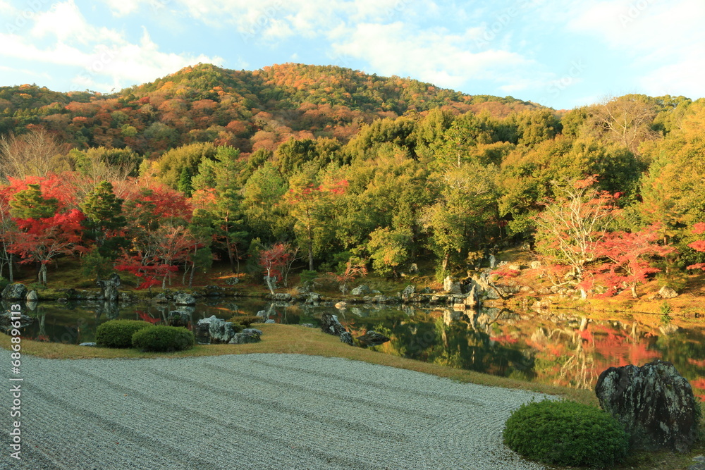 Obraz premium 天龍寺の紅葉