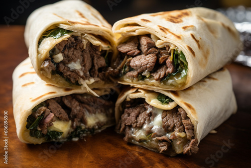 Bite-sized Philly Cheesesteak Wraps for Super Bowl Party
