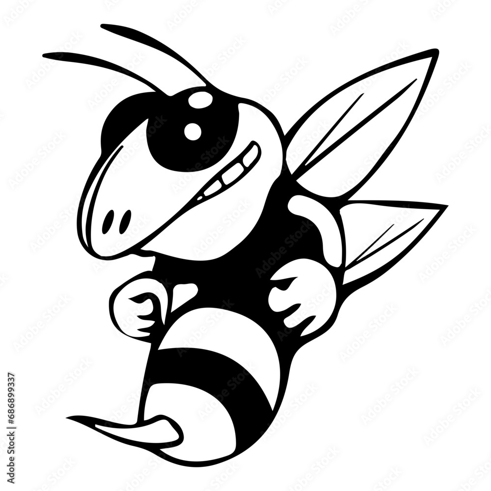 Bee Mascot Svg png, Mascot Svg Cut Files